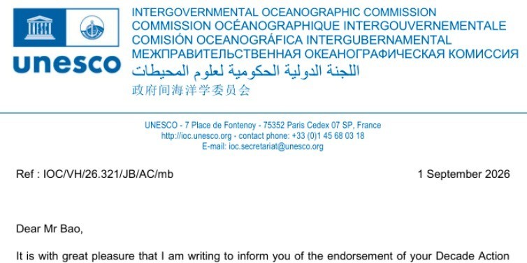 Congratulations on being approved as a UN Ocean Decade Project!
